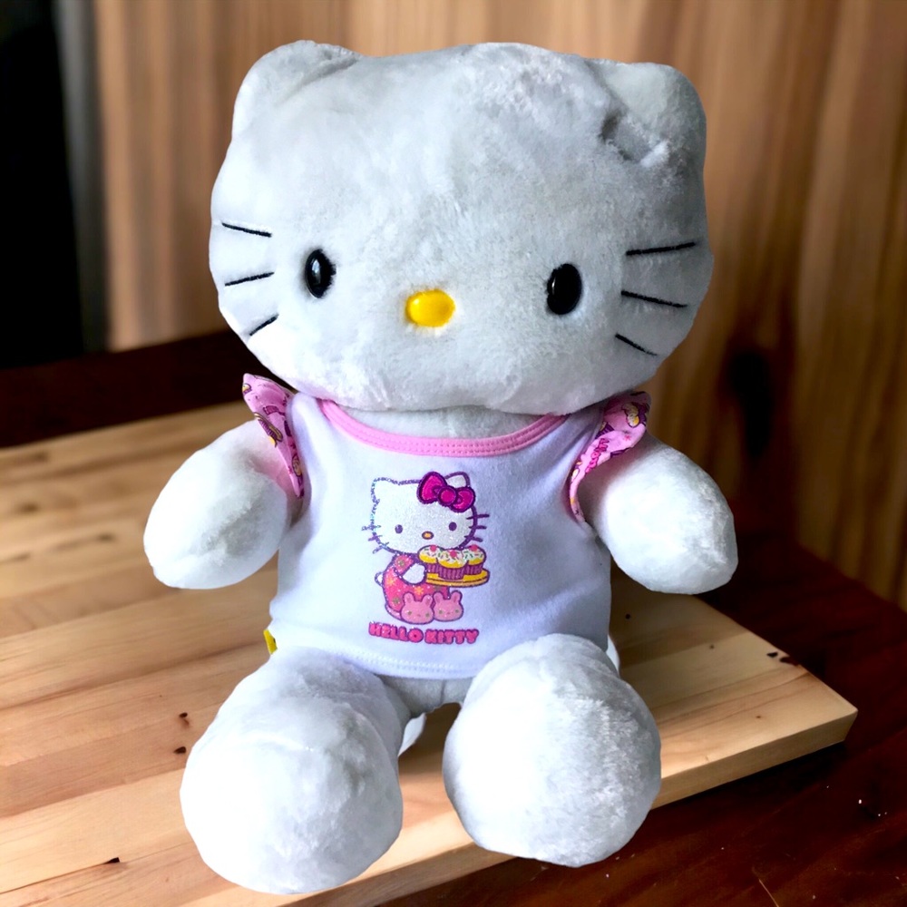 Build - A- Bear Hello Kitty Plush 17” with Hello Kitty T-shirt Hello Kitty